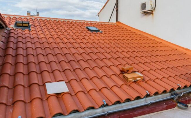Tetto in tegole portoghesi